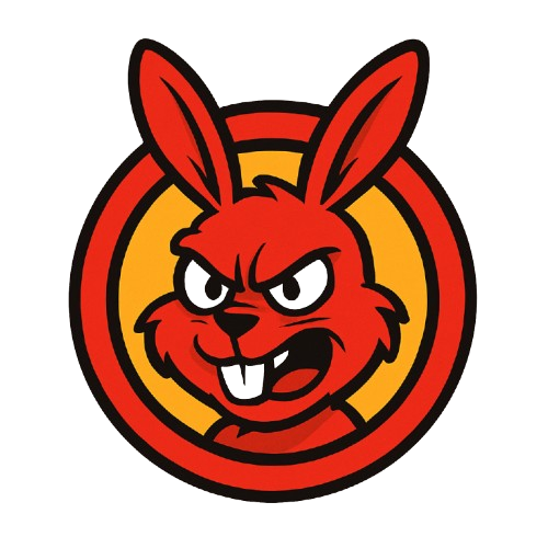 Red Rabbit Running from Banks